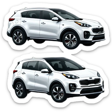 white kia sportage from 2023 sticker