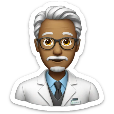 Professor from the Robot sticker