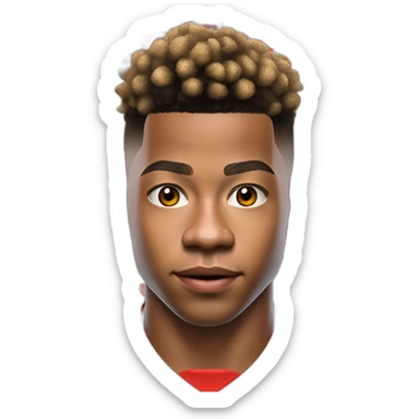 David Neres ultra realistic with Benfica jersey  sticker