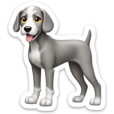 Create a dog grey Garne corso  sticker