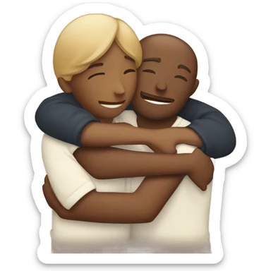 couple hug sticker