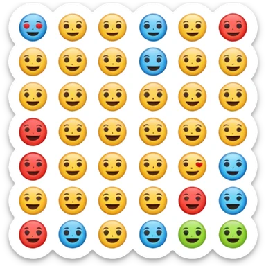 Mixe des emoji 🤷🏼7️⃣6️⃣ sticker