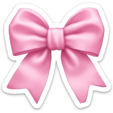 Baby pink bow  sticker