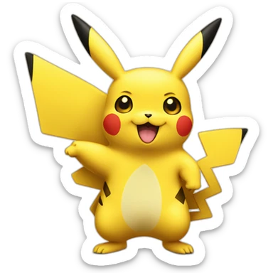 Pikachu with one thumb up sticker