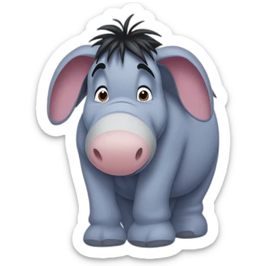 Eeyore from winny the Pooh sticker