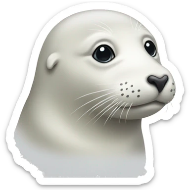 White seal sticker