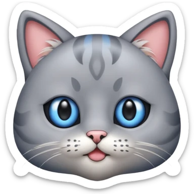 Un emojin de gatito sticker