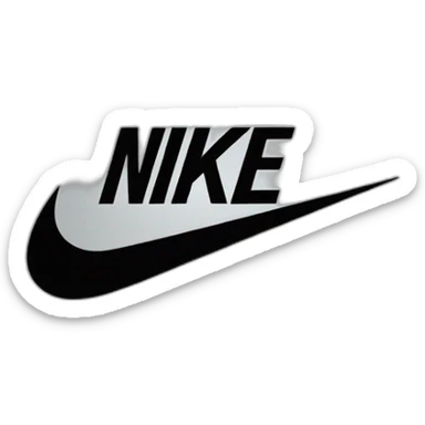 Nike logo black symbol sticker