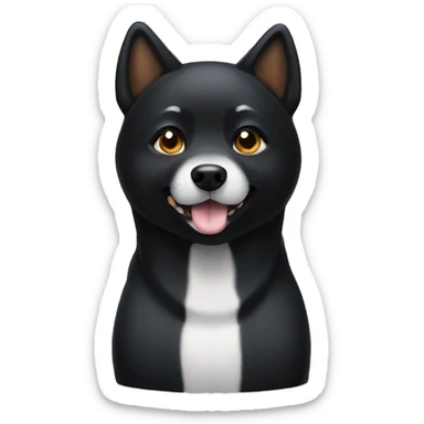 Black Shiba Inu  sticker