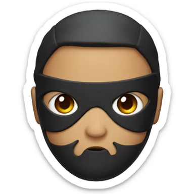 a ninja with a horns sticker