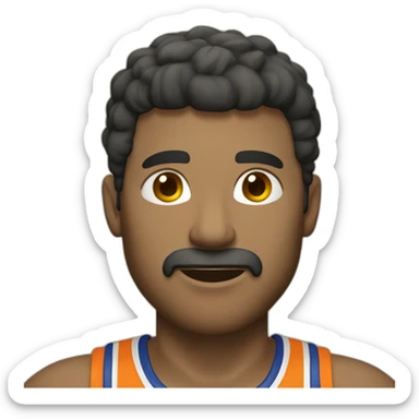 pelado tirando basquet sticker