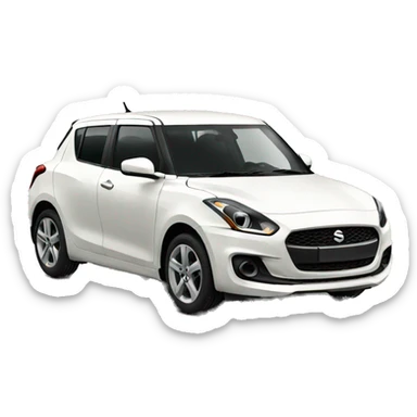 White swift car sticker