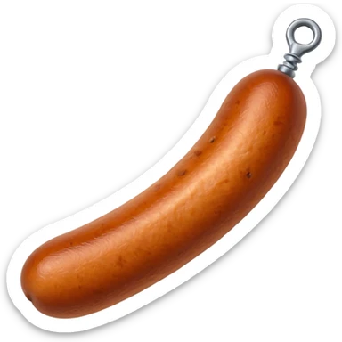 sausage with a screw inside sticker