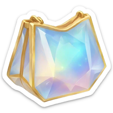 opal Crystal bag sticker