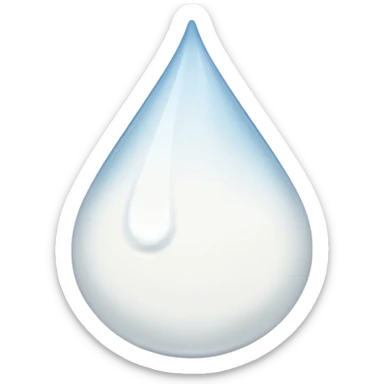 The drop is White  sticker