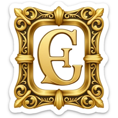 Old English E sticker