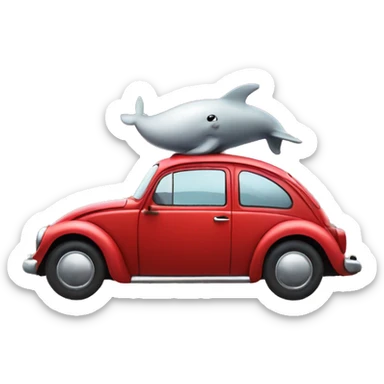 Hi! Can you make me a volsewagen ladybug car that has an whale tale sticker on it? sticker