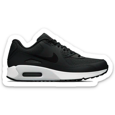 black nike running shoes sticker