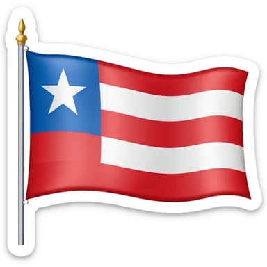 original puertorico flag sticker