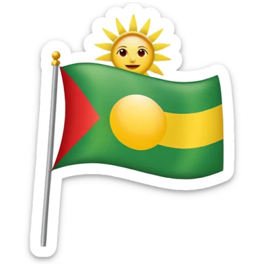 Kurdish flag sticker