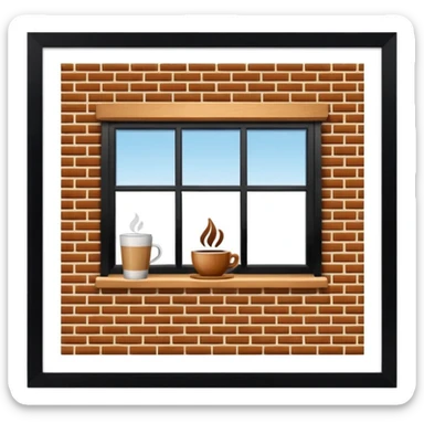 tienda por fuera de café sticker