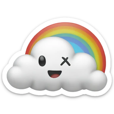 a cloud  sticker