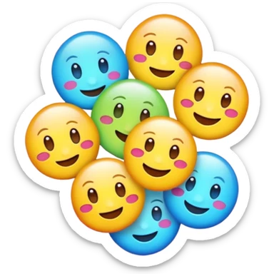 Vibrant emoji puzzle video.
Use bright colors, playful tones, and smooth animations.
Background in pastel gradient.
Emojis pop with slight bounce animation.
Fun and energetic quiz style. sticker