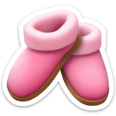 pink ugg slippers  sticker