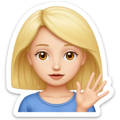 Girl fingerings her vagina sticker