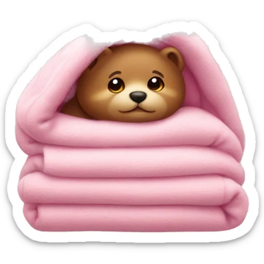 Cute cozy pink  sticker
