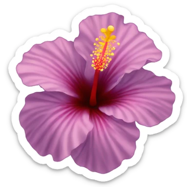 hibiscus flower sticker