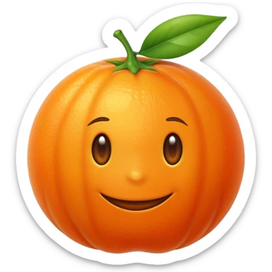 Tangerine sticker