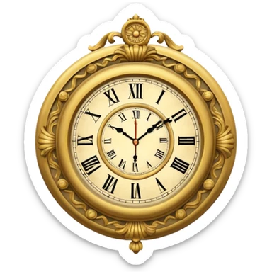 wall clock, royal sticker