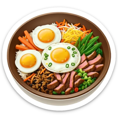 Create an emoji for Korean bibinba  sticker