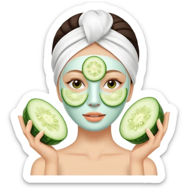 a skincare beauty mask pack for face sticker