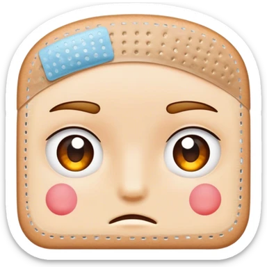 Bandaid on forehead  sticker