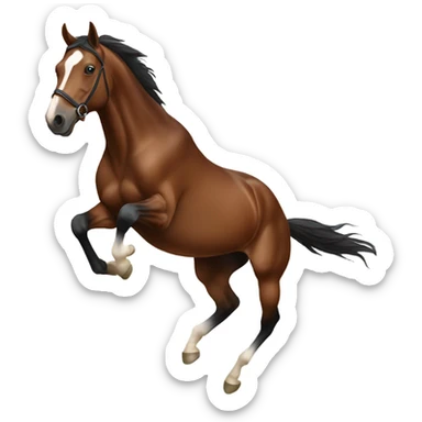Horse jumping  sticker