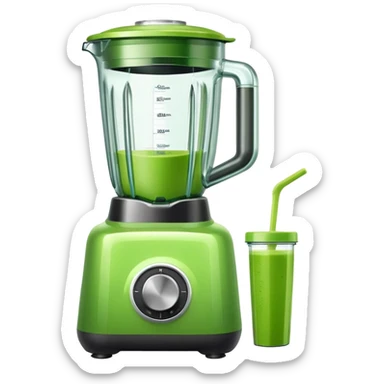 green kitchen blender sticker