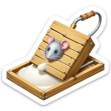 mouse trap filled with cocaine  sticker