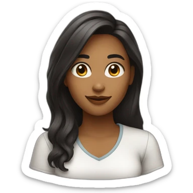 University Student girl who also was podcaster sticker