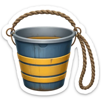 Bucket with Rope sticker