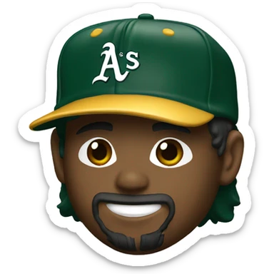 oakland athletics baseball player sticker