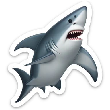 Shark with fin that’s a knife  sticker