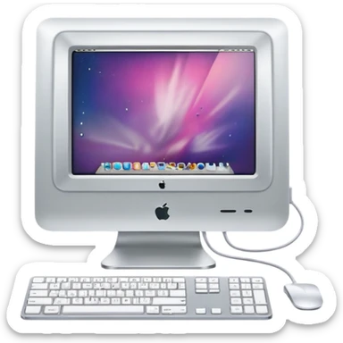 Apple iMac Y2K sticker