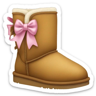 Uggs with a bow  sticker
