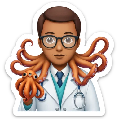 octopus researcher sticker
