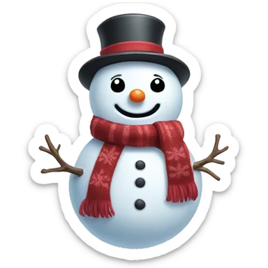 cute aesthetic snowman sticker