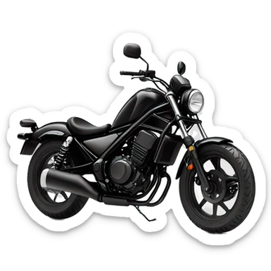 Honda rebel 125 black sticker