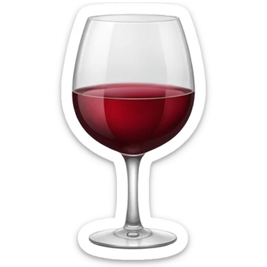 glass of wine  sticker