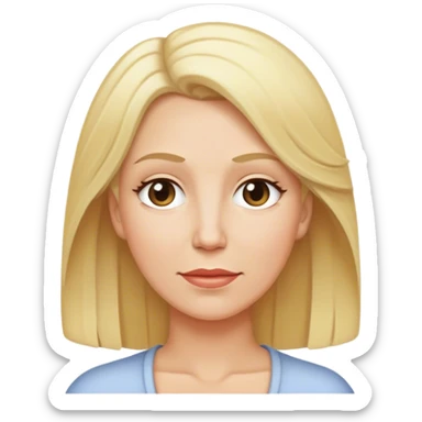 white mom with blonde  sticker